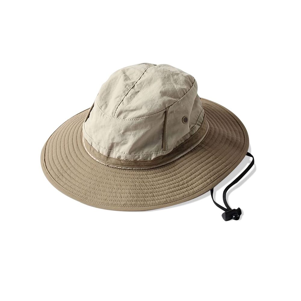 1633 Unisex Two-Tone Bucket Hat Wide Brim Sun Hat UPF 50+ Adjustable Chin